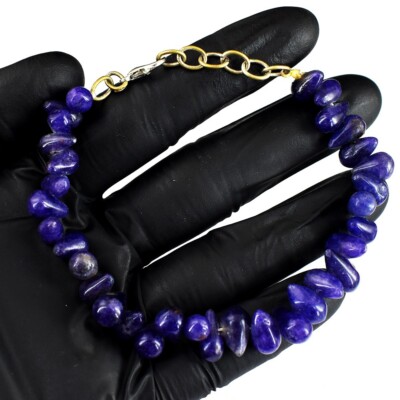 Schillernder lila Amethyst 88,00 kt beste Perlen schönes Armband VK 33 E679