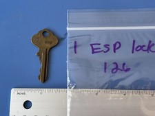 Vintage ESP Lock Corp Brass Key, USA Made, 126