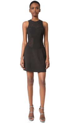 NEW, Jonathan Simkhai Burlesque Flare Dress in Black - Size 10 #MD855 | eBay