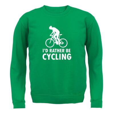 I'd Rather Be Cycling - Hoodie / Pullover für Erwachsene - Fahrradausrüstung Bike Bikes Love