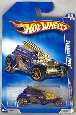 Hot Wheels Straight Pipes 2009 Faster Than Ever Dark Blue FTEs