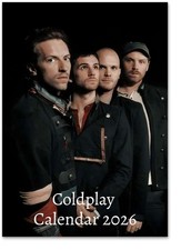 Coldplay 2026 A3 Wall Calendar &ndash; Planner & Fan Gift | Custom Start Month