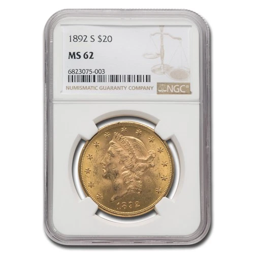 1892-S Liberty Double Eagle — photo from the most recent tracked eBay sale