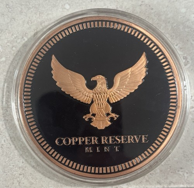 #ad #ad COPPER RESERVE MINT Five 5 Ounce Round .999 Fine Copper Bullion PREORDER $23.00