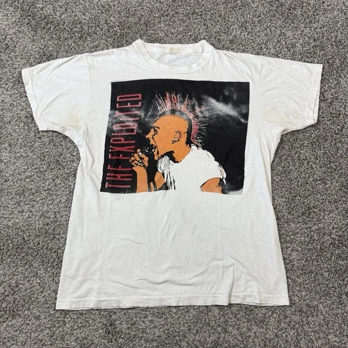 The Exploited 80s T Shirt Size XL Punk Rock Rare 1980s vintage concert t-shirt, vintage, size XL, single stitch, B+ condition