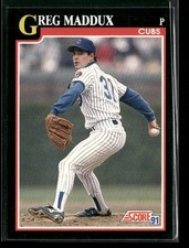 1991 Score #317 Greg Maddux Chicago Cubs