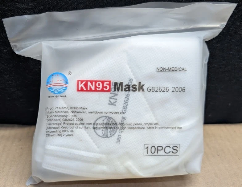 Box of 14 (10 Pack) KN95 Face Mask White GB2626-2006 5-Layer Filtration Mask
Opens in a new window o