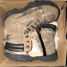 Herman Survivors Women's Brown Camo Leather Lace-Up Ankle Boots MPN 5531020