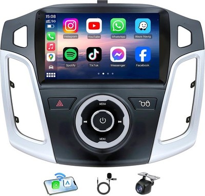 Car Stereo Radio 8Core 4G+64G 9'' GPS WiFi FM SWC RDS For Ford Focus 2012-2018