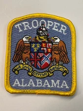 Alabama Trooper Mini / Hat Patch ~ Approx 3”
