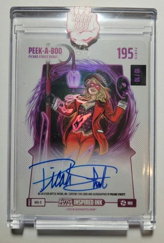 Bo Jackson Battle Arena Update Ink HEX Auto Picabo Street PEEK-A-BOO 195 10/10