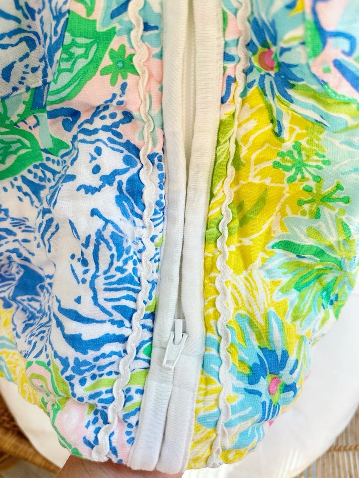 Saco de dormir Lilly Pulitzer x Pottery Barn raro de algodón orgánico para niños talla grande Foto 3 de 4