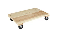 Zeluga 24-372 24in. x 16in. 1000 lb. Capacity Hardwood Solid Deck Dolly