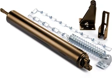 Model 8730 Heavy Duty Pneumatic Screen and Storm Door Closer with Wind Chain, 10