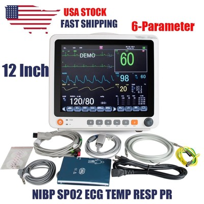 12.1 Tragbarer Patientenmonitor Digital ICU/CCU Signs EKG NIBP SPO2