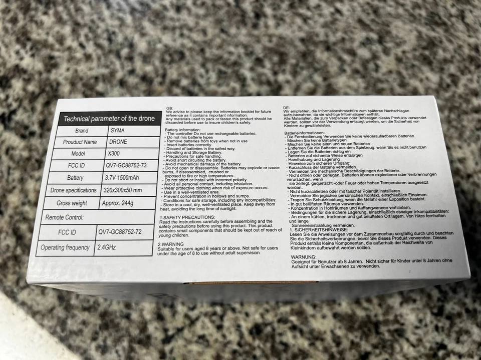 Drone Syma X300 con cámara 1080P FPV negro nuevo en caja nunca usado Foto 4 de 4