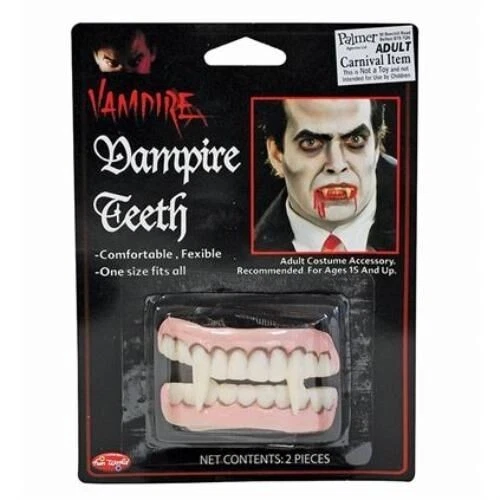Vampiro Dientes Falsos Halloween Horror Vestido Elegante Accesorio - Imagen 1 de 1
