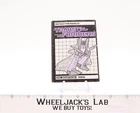 Dirge Action Figure Instruction Manual Booklet 1985 Hasbro G1 Transformers