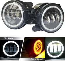 Pair 4 Inch Round Led Fog Light Driving Lamps For Subaru Forester 2006-2022