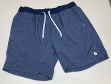 Vuori Kore Shorts Men's XL Black 7" Brief Lined Athletic Gym Workout Running