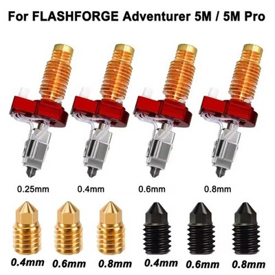 3D-Drucker für Flashforge Adventurer 5M / 5M Pro Hotend-Kit-Montage Düsen Teile