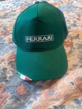 Gorra de béisbol Ferrari verde talla única 100 % algodón muy buen estado