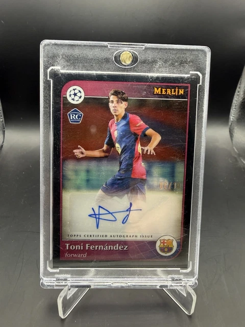 2024-25 Topps Merlin UEFA Club Competitions - Auto Toni Fernandez RC Black /10