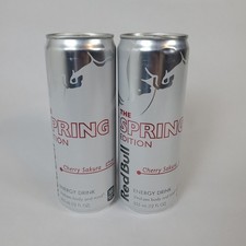 Red Bull Spring Edition Cherry Sakura 2026 12 FL oz x2 Cans Full Unopened Energy