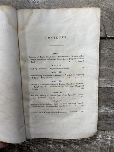 1831 Antique European Records "Annual Retrospect of Public Affairs" Vol. II - Picture 7 of 12