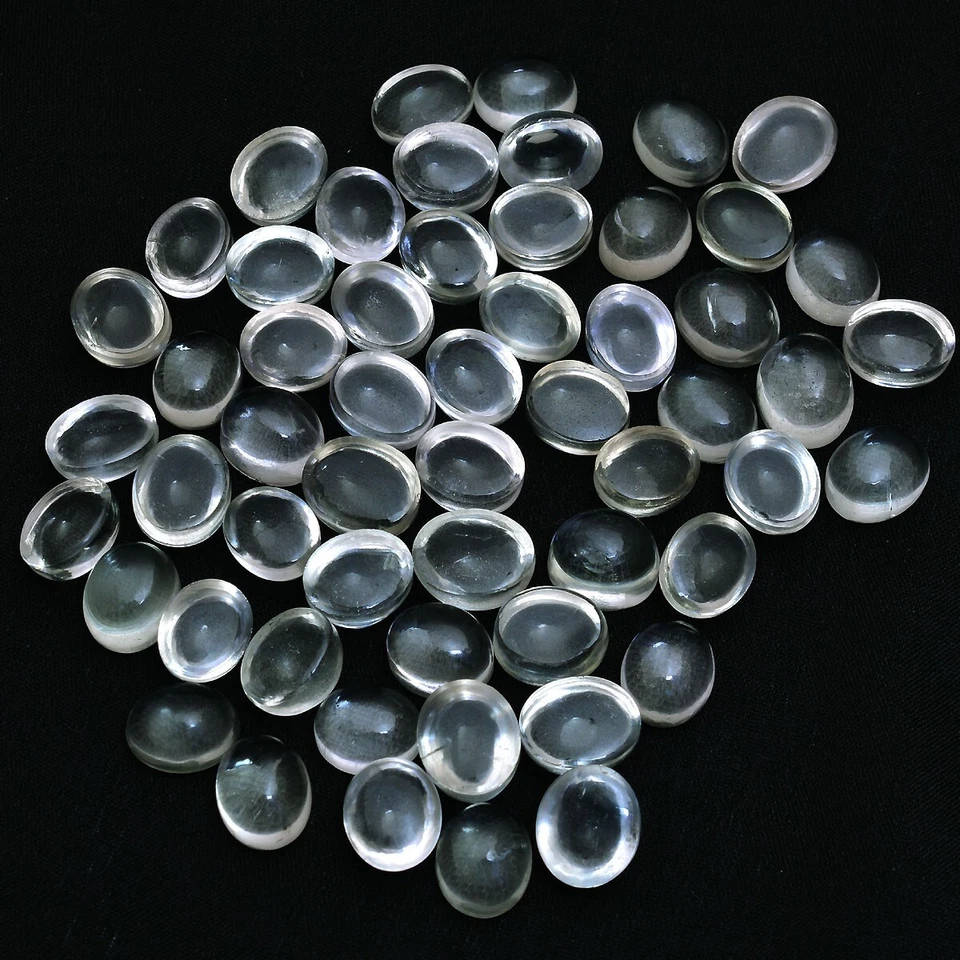18 piezas piedras preciosas ovaladas de amatista verde natural sin tratar 10,50 mm-12,10 mm Foto 4 de 4