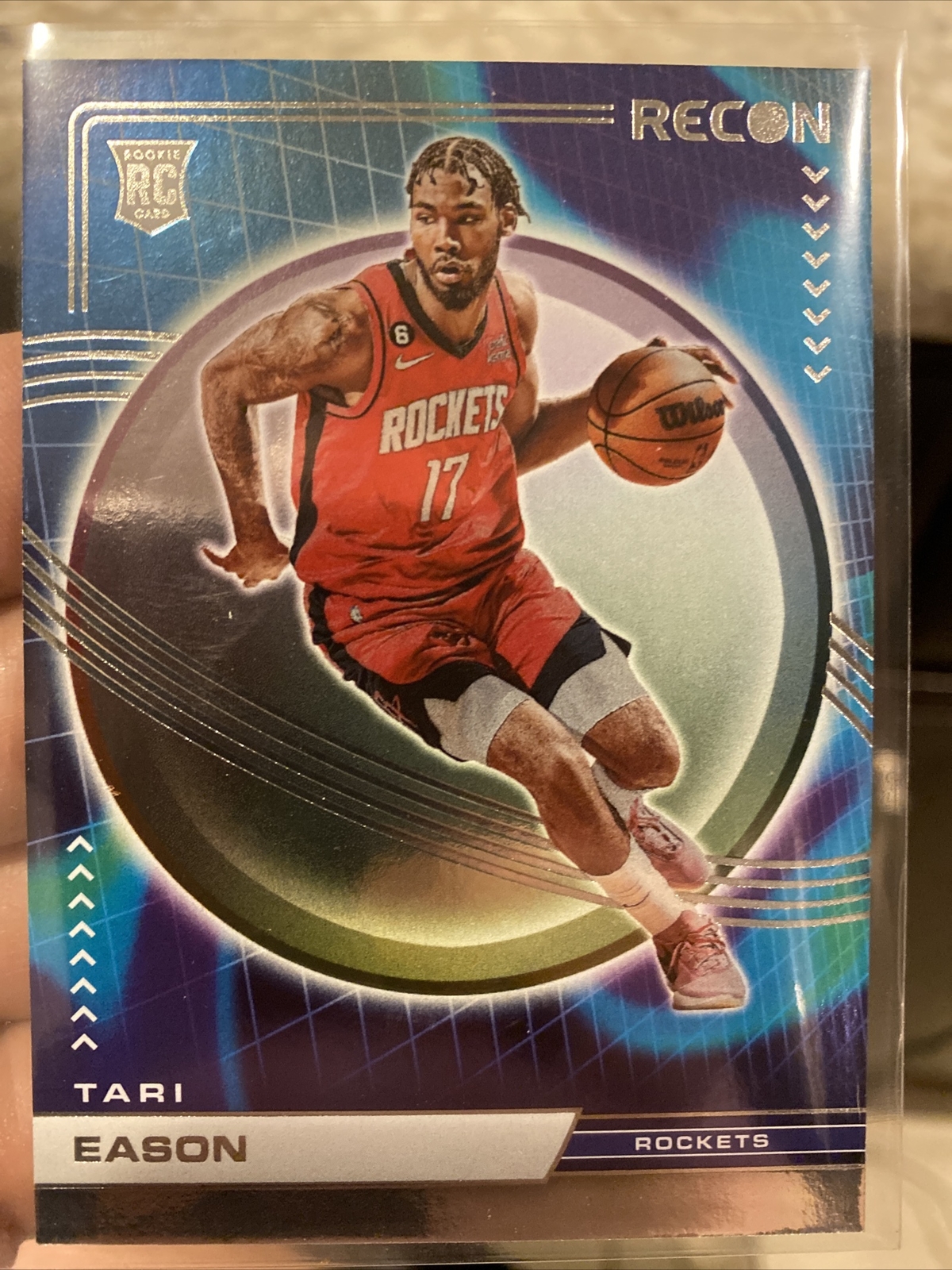 Tari Eason 2022-23 Panini Recon Base Holo RC Rookie Houston Rockets #241 🔥🏀💎