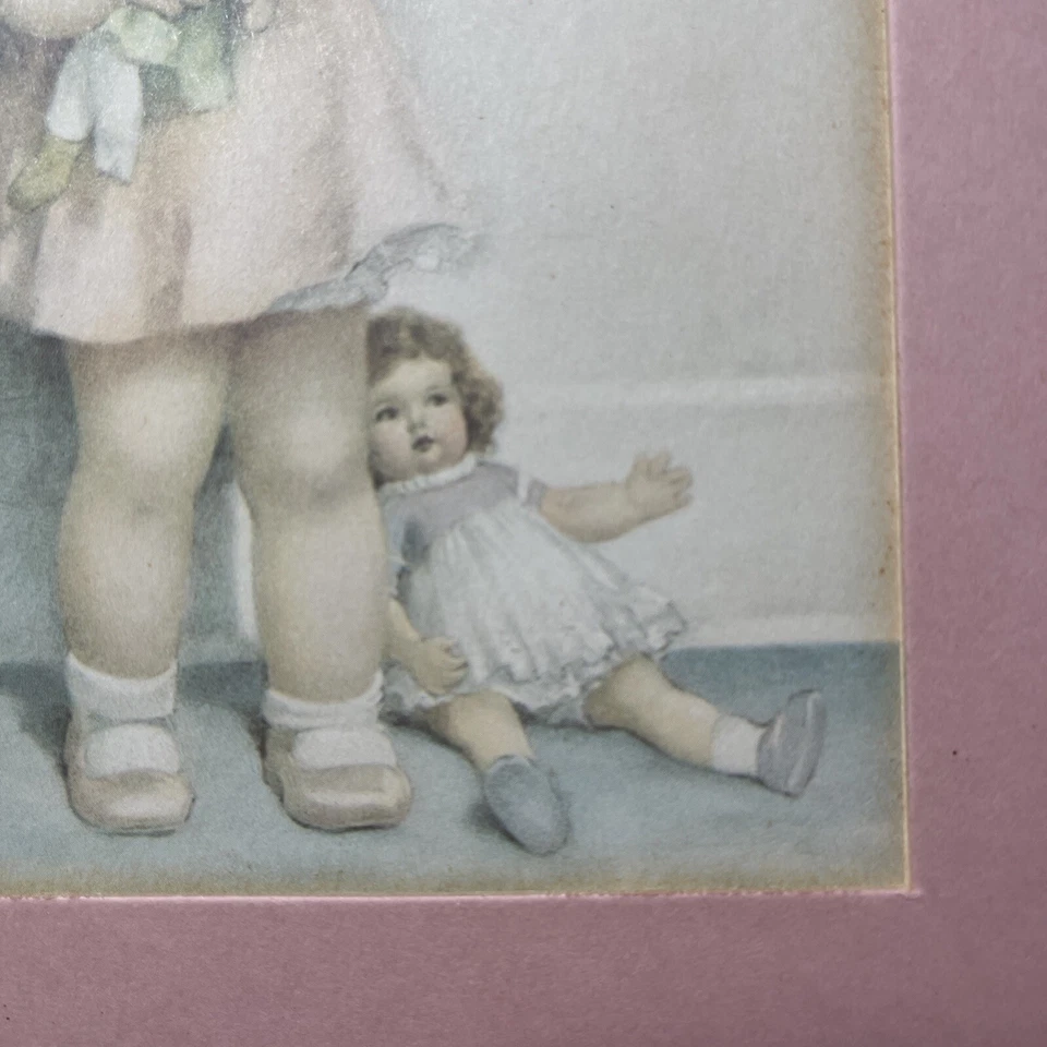 Muñeca niña BESSIE PEASE GUTMANN arte raro LOVE IS BLIND 7,75 pulgadas X 4,75 pulgadas Sin defectos Foto 3 de 4