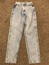 Vintage Lee Jeans WOMENS 9 High Rise Mom Jeans 80s 90s USA Union Made A5
