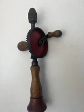 💥Vintage Viking Hand Crank Eggbeater Drill W/ Storage Compartment 1 Day Ship!👍