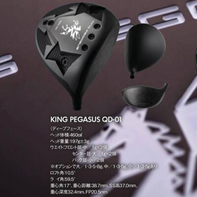 KING PEGASUS ドライバー　QOID GOLF HEAD ONLY Qoid Golf Japan KING PEGASUS QD-01 Driver Deep face 2026