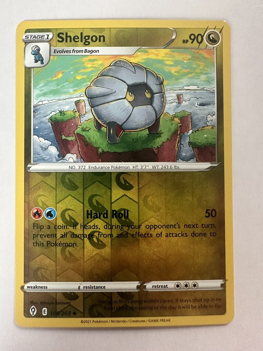 pokemon shelgon card Pokmon TCG Shelgon Evolving Skies 108/203 Regular Uncommon Card Near Mint NM