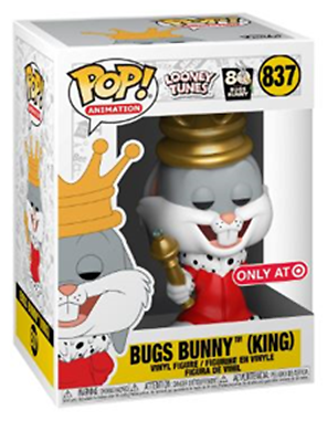 Funko POP! BUGS BUNNY [King] #837 SE Looney Tunes Vinyl Figure | eBay