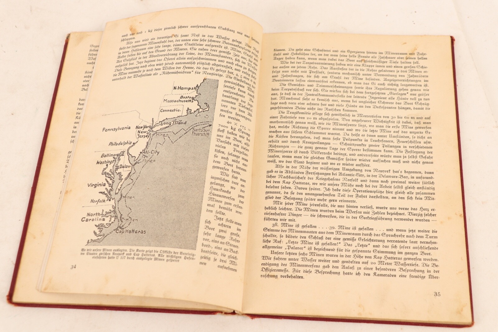 WWI History 1931 Copy of U-Boats off New York- bk-b-60