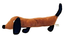 Fun Express Brown Black Dachshund Wiener Puppy Dog 12" Plush Soft Eyes 2014