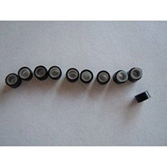 4-6 inch Zebra Black White 100% Real Hair 5 Feather Extensions bonded at the tip - Image 4 of 4