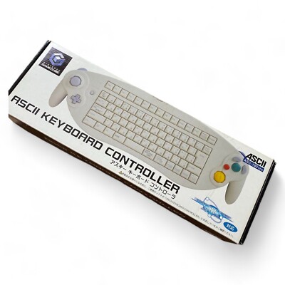 Nintendo GameCube Ascii Keyboard Controller White ASC-1901PO Nintendo GameCube Ascii Keyboard Controller White ASC-1901PO