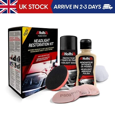 Holts Headlight Restoration Drill Kit Removes Scratches Oxidation Includes