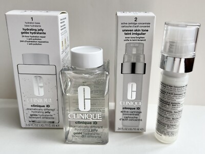 Clinique ID Set- Hydrating Jelly & Uneven Skin Tone Active Cartridge - NIB