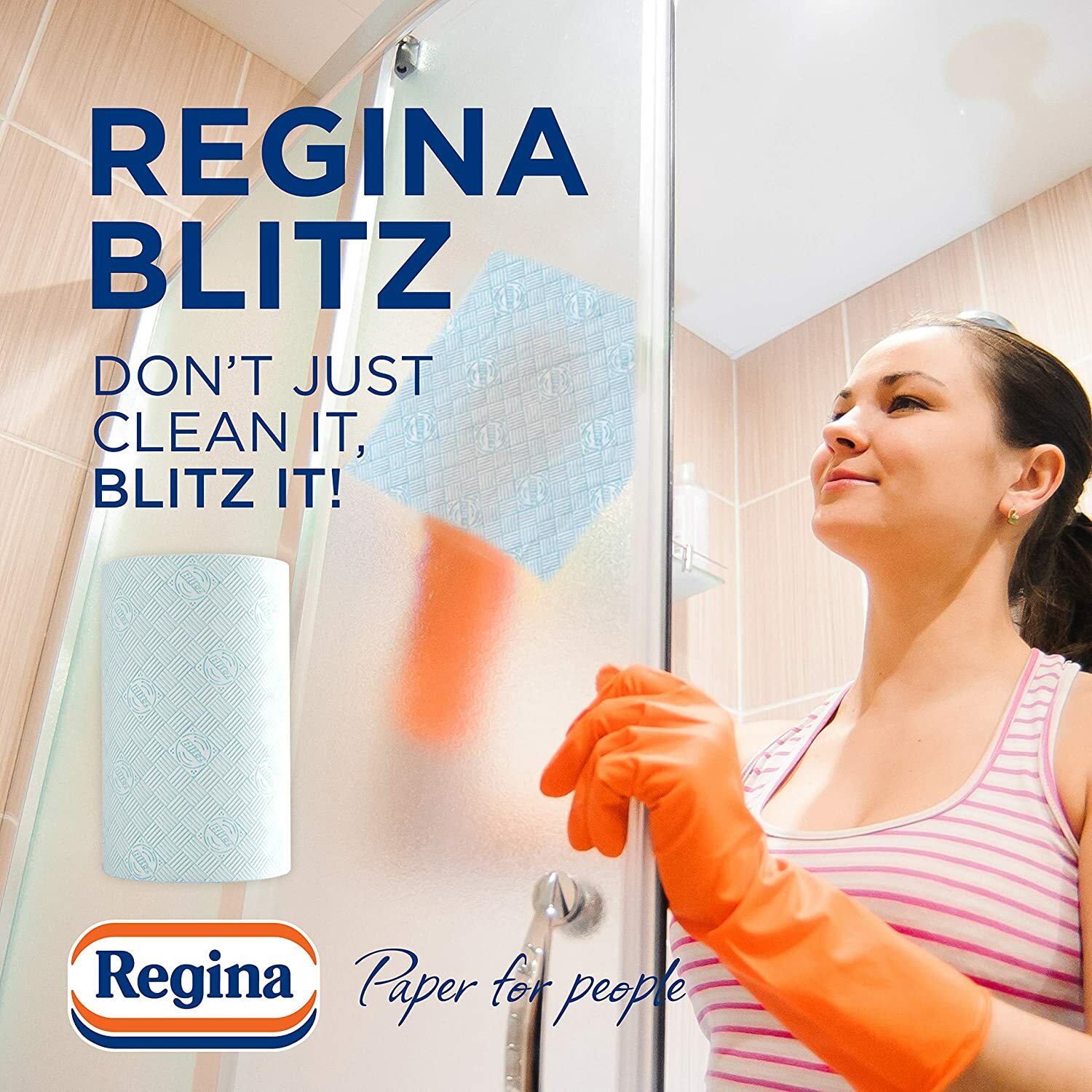 Regina Blitz 3 Ply Kitchen Towel Jumbo Rolls Household Towel 8 12 16