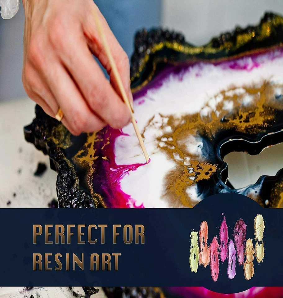 Mica Powder Epoxy Resin Dye 25 Color Pigment Set Tone Metallic Pearl - Image 2 of 4