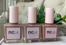 3 NCLA Nail Polish Luxury Lacquer - 75° IS FREEZING IN LA Full Size NWOB