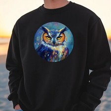 Owl Portrait Sweatshirt Cosy and Perfect for Any Occasion S to 4XL