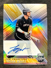 2019 Panini Elite Extra Logan Wyatt RC Optichrome Auto Autograph Holo Prizm Rare