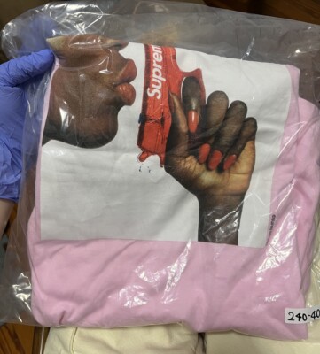 Supreme SS21 Water Gun Pistol Tee - L - Light Pink | eBay
