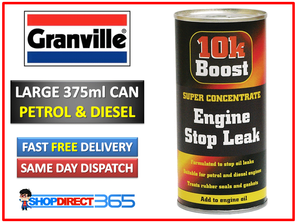 10K BOOST PETROL DIESEL ENGINE OIL STOP LEAK Rubber Gasket Sealer